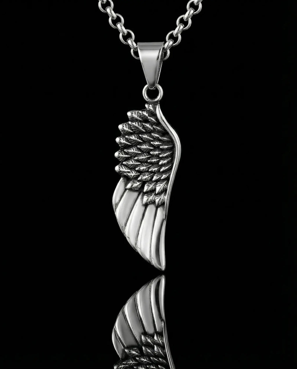 Feather Wing Pendant Necklace image 0