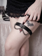 Crimson Heart Leather Garter image 5