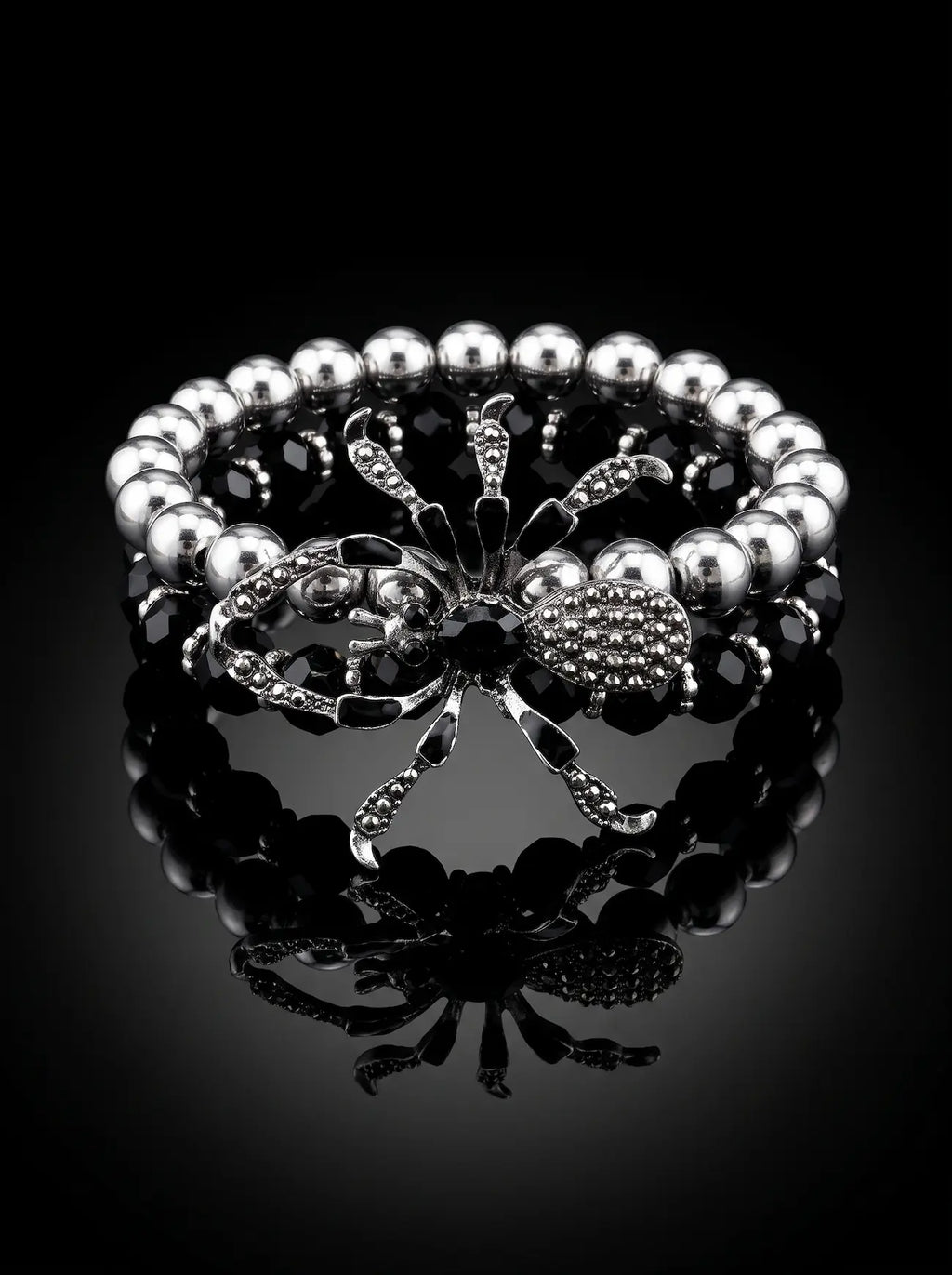 Widow’s Oath Spider Beaded Bracelet image 0