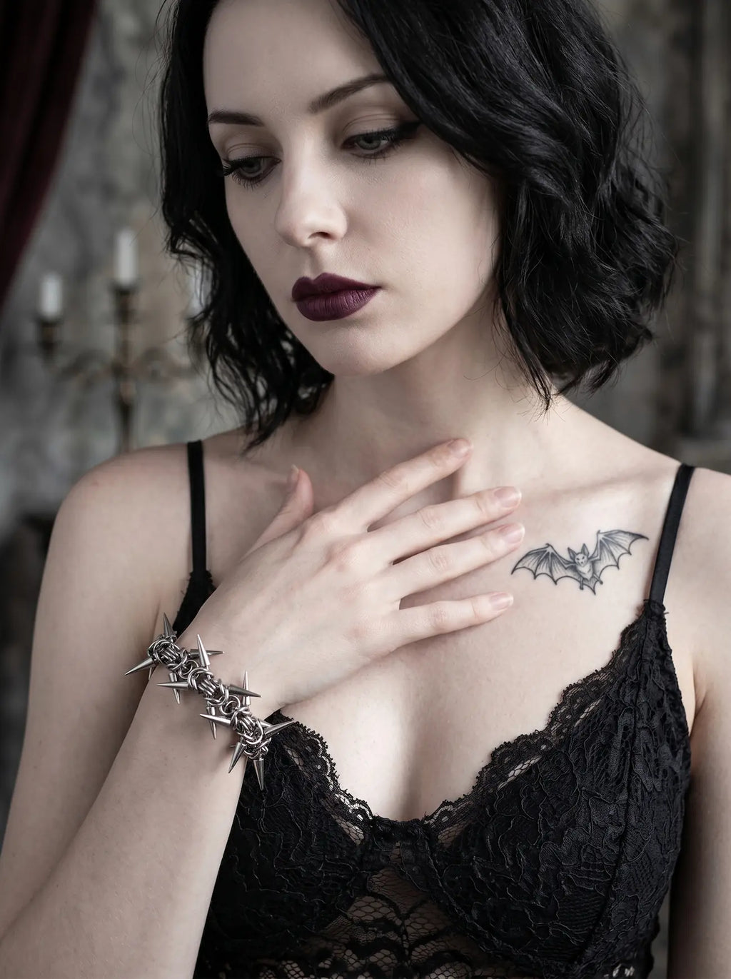 Punk Thorn Spine Bracelet image 2