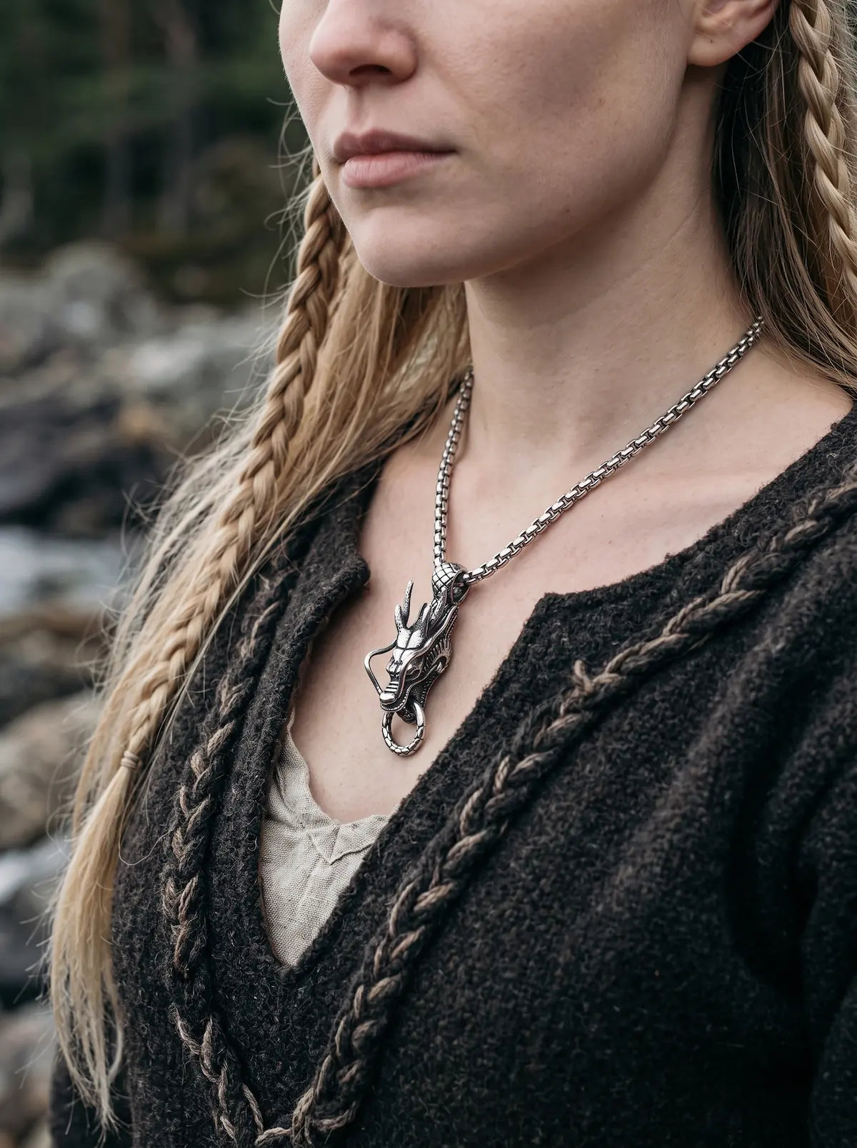 Oathkeeper Dragon Head Pendant Necklace image 5