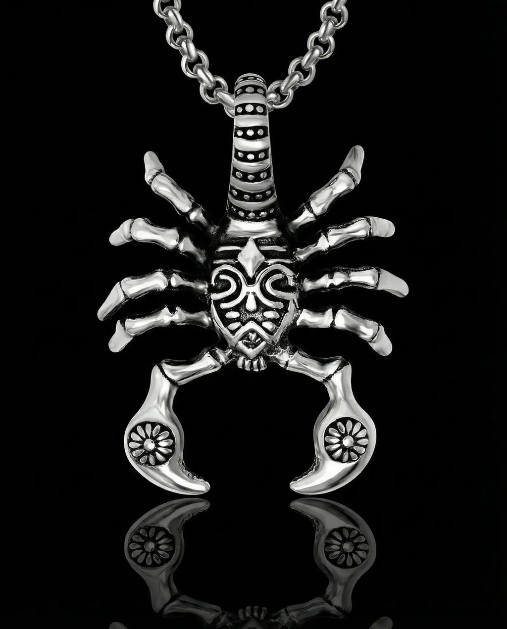 Punk Scorpion Pendant Necklace image 0