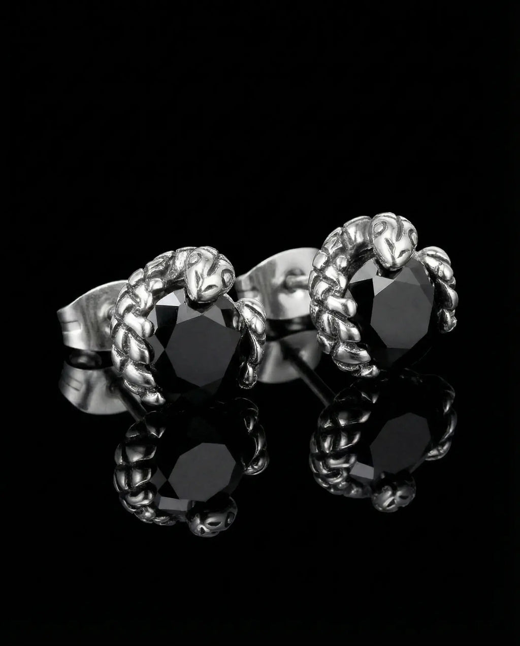 Vintage Medusa Earrings image 0