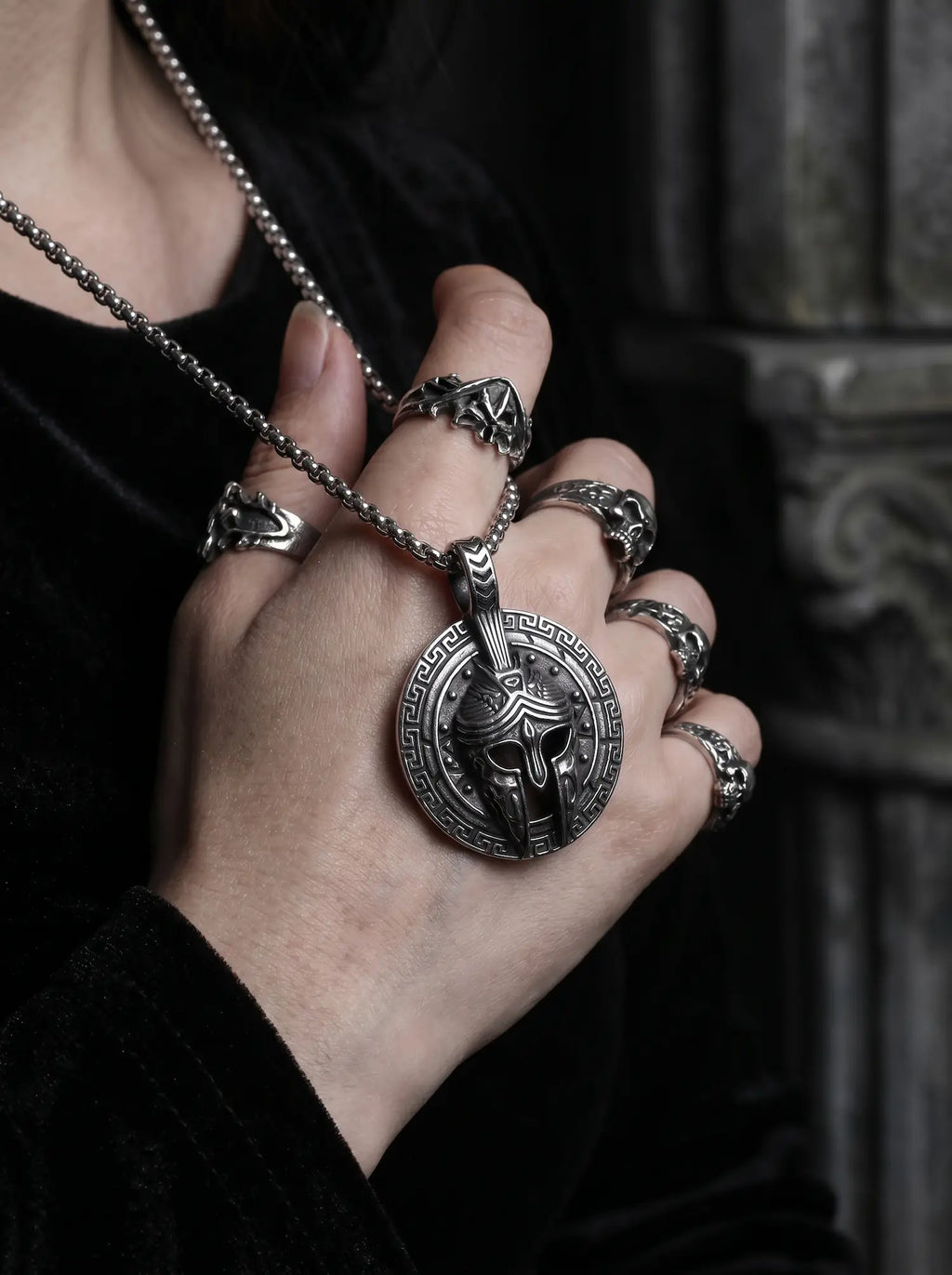 Spartan Shield Necklace image 1