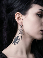 Punk Caltrop Spike Earrings image 6
