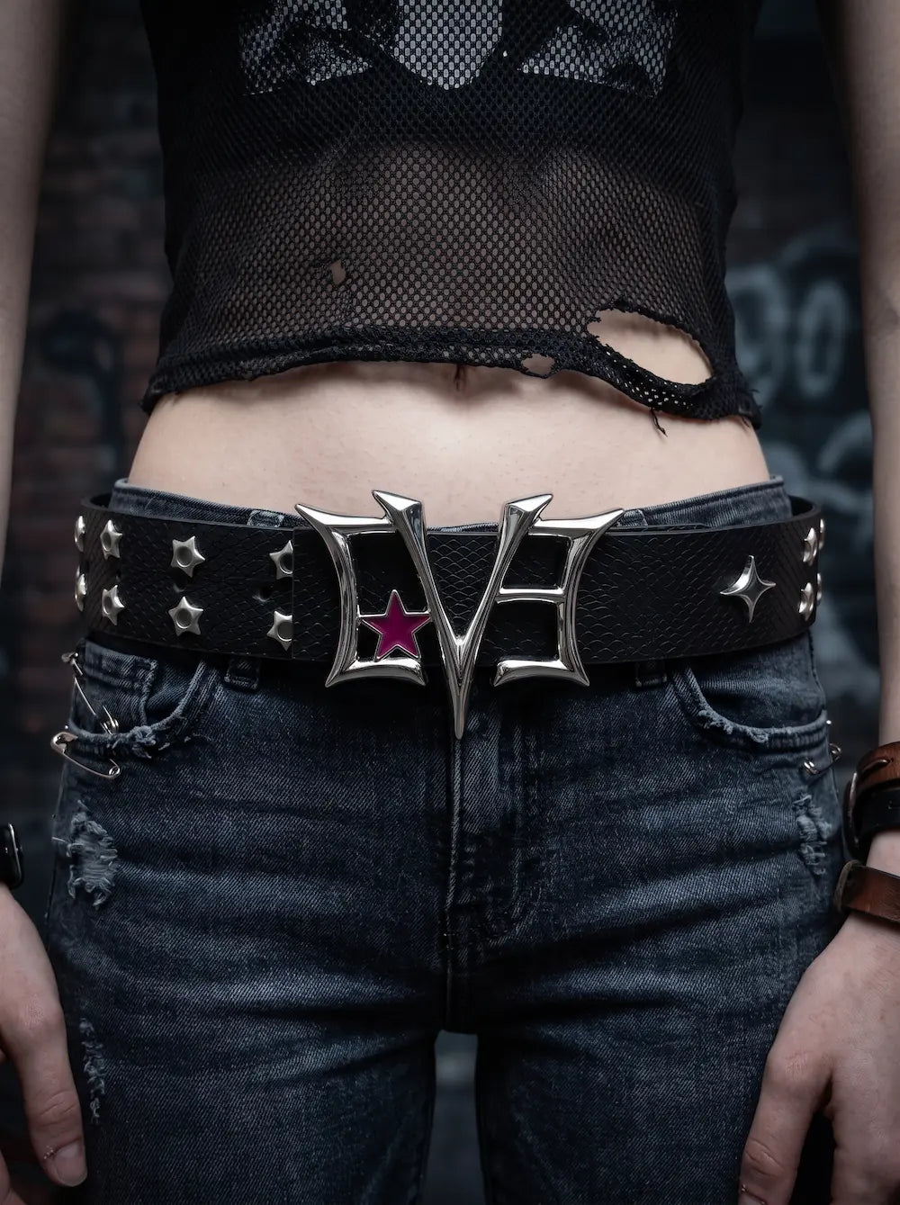 Voidstar Double Grommet Punk Belt image 2