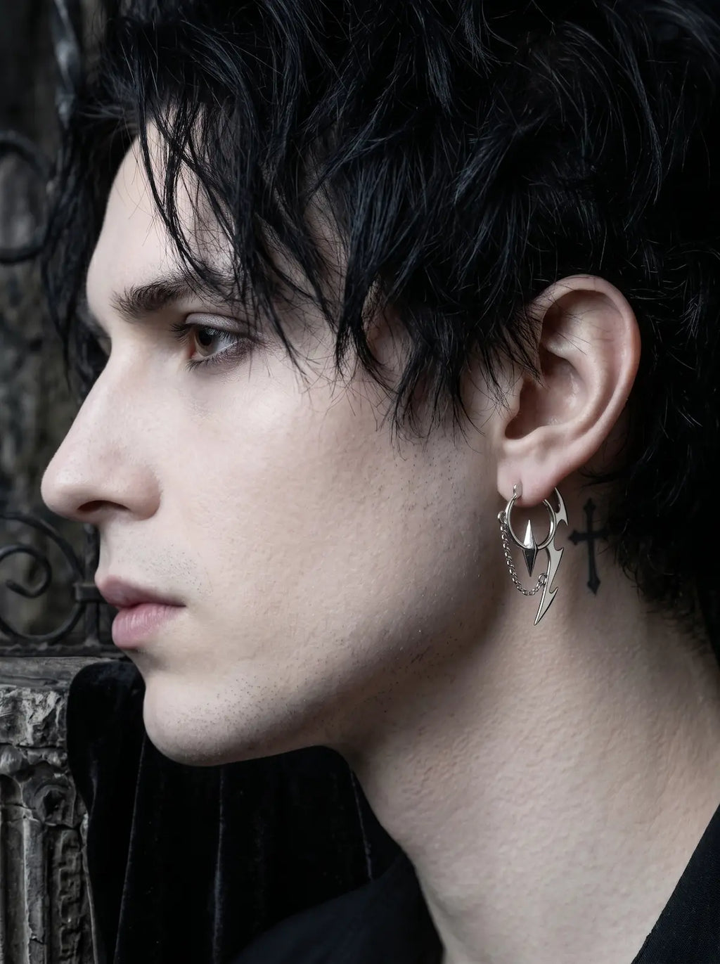 Tribal Shard Chain Earrings image 5