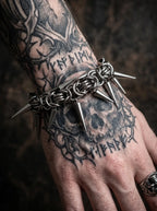 Punk Thorn Spine Bracelet image 4