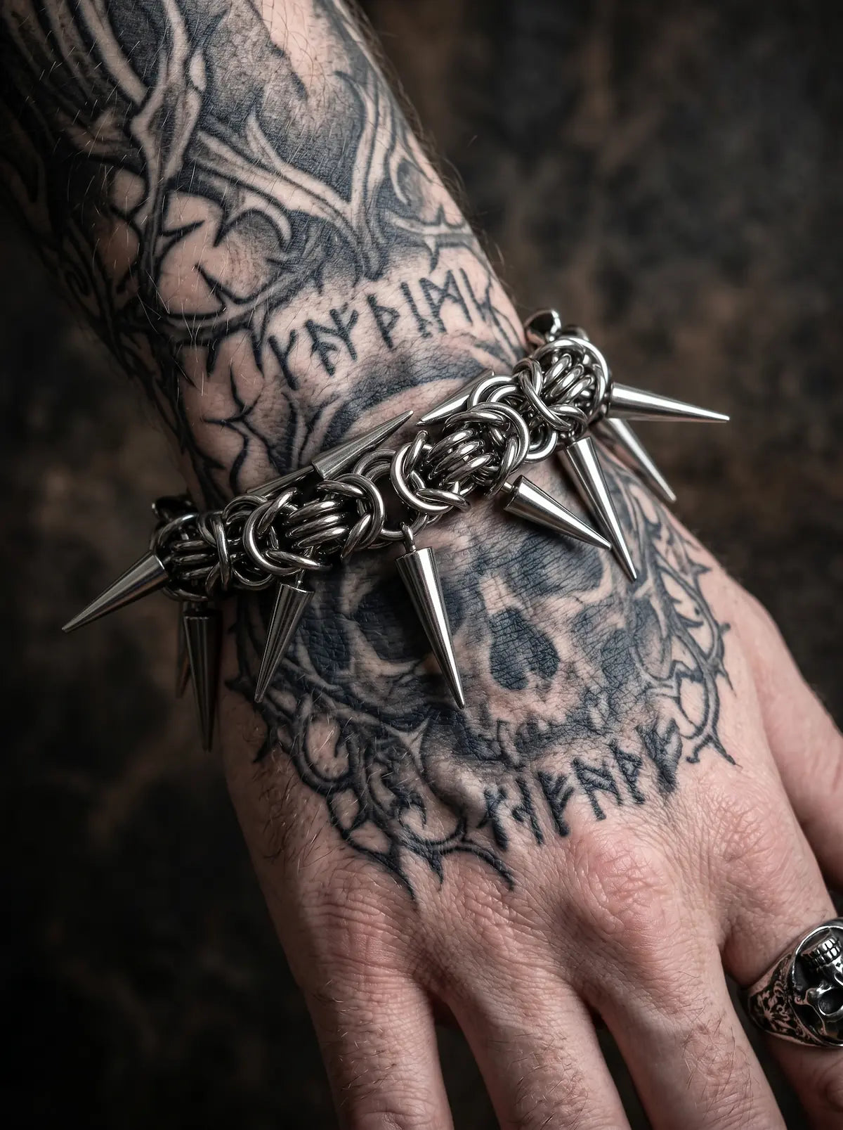 Punk Thorn Spine Bracelet image 4