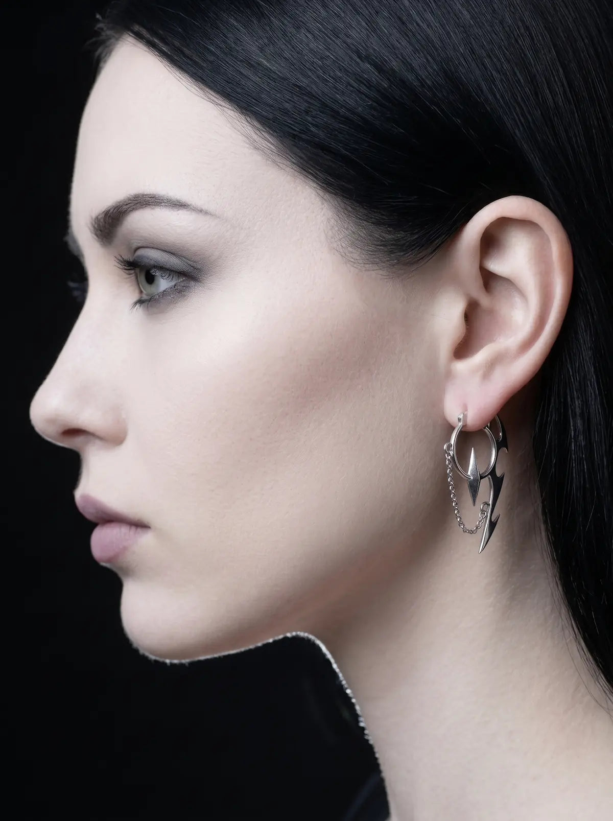 Tribal Shard Chain Earrings image 3