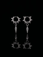 Punk Spiked Cone Earrings image 0