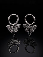Oracle Wing Gothic Butterfly Earrings image 0