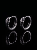 Serpent Gaze Gothic Snake Hoop Earrings image 10