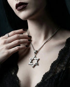 Hollow Hexagram Pendant Necklace image 4