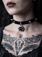 Punk Spiked Paw Choker image 1