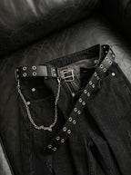 Ironbound Double Grommet Punk Belt image 6