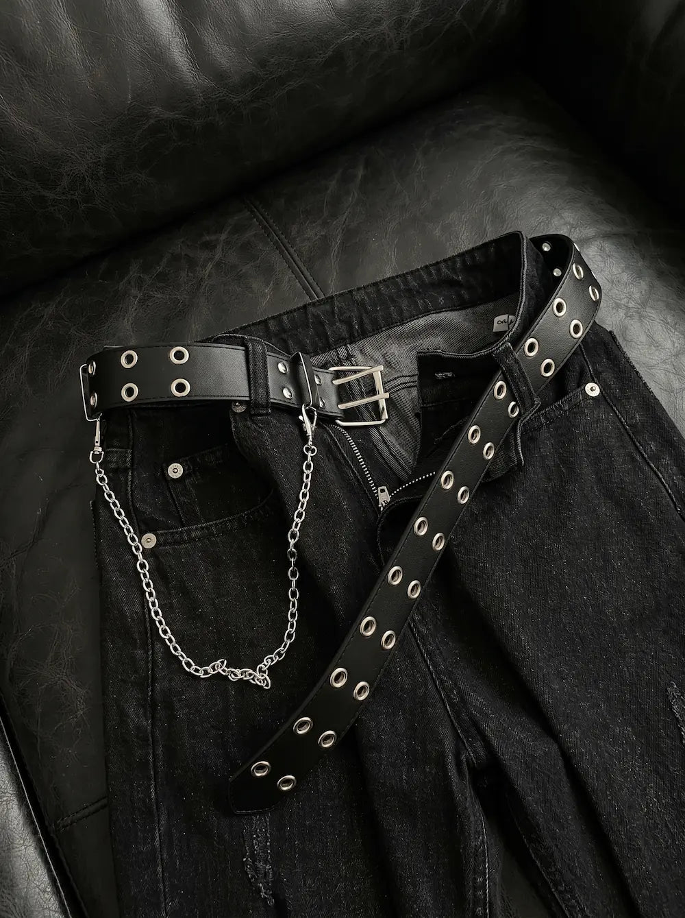 Ironbound Double Grommet Punk Belt image 6