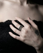 Vintage Viking Bone Ring image 1