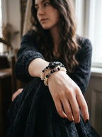 Nightreign Snake Bone Bracelet, snake head bracelet worn on a resting forearm in a softly lit room