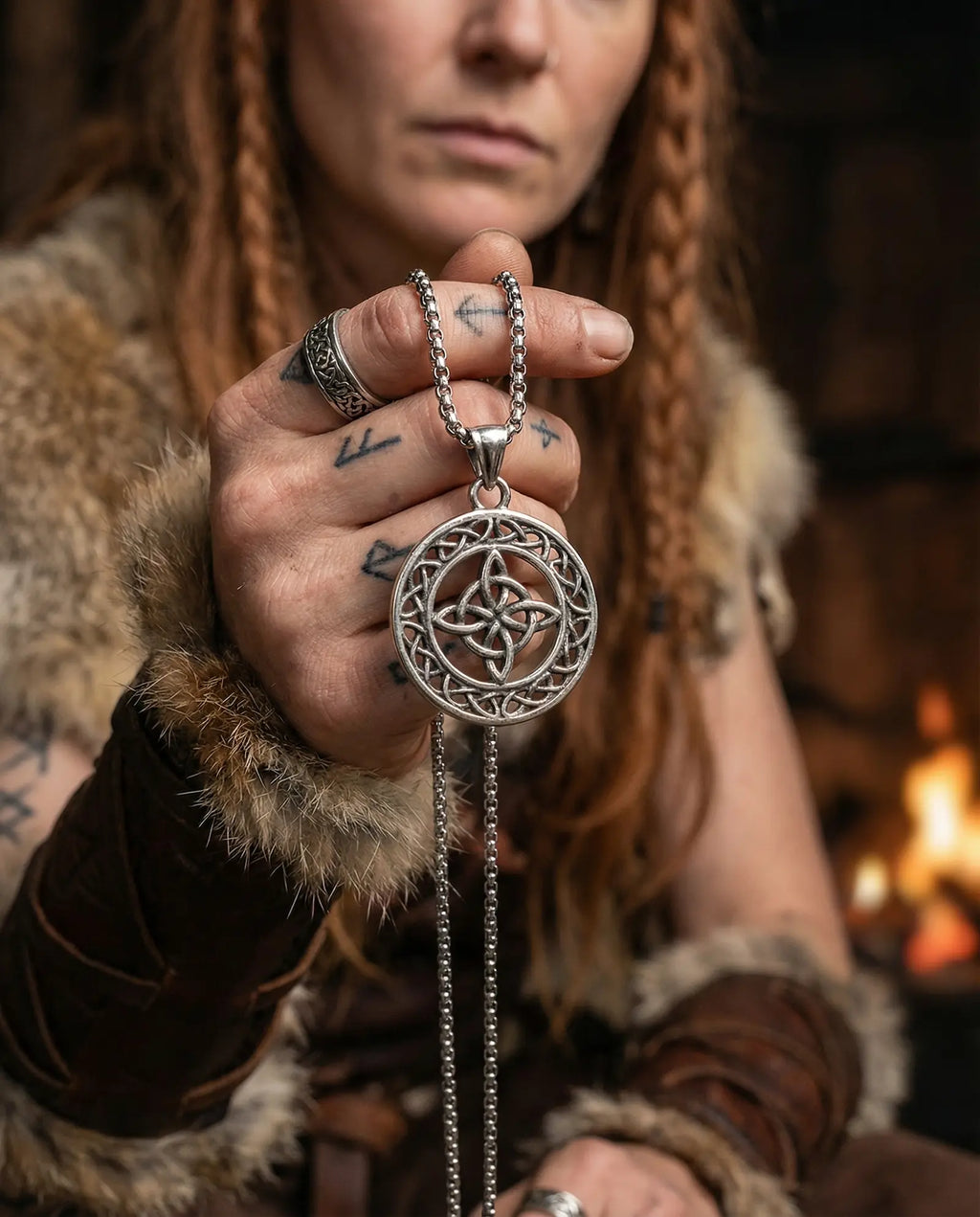 Shield Knot Pendant Necklace image 2