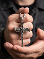 Forged Nail Cross Necklace image 4