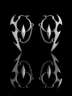Tribal Shard Chain Earrings image 0