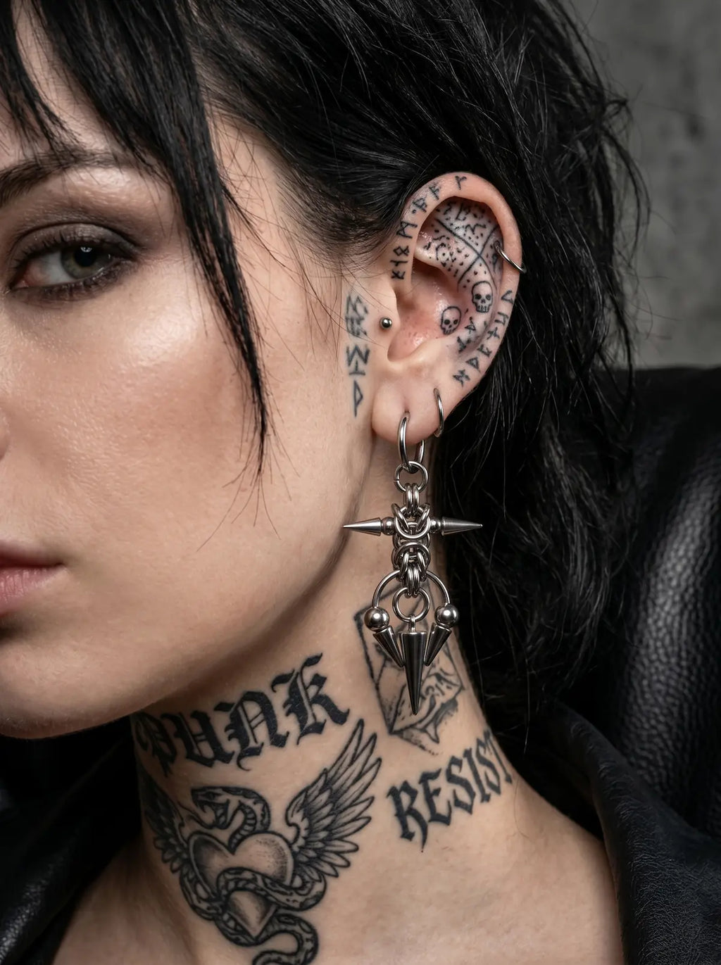 Punk Trident Earrings image 5