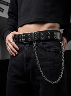 Ironbound Double Grommet Punk Belt image 2