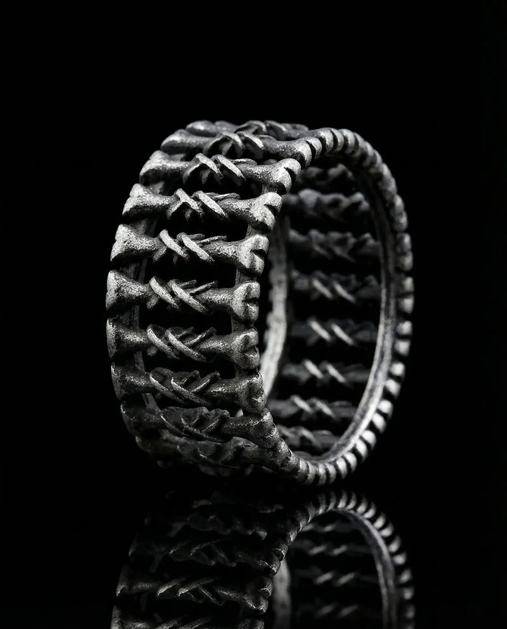 Vintage Viking Bone Ring image 8