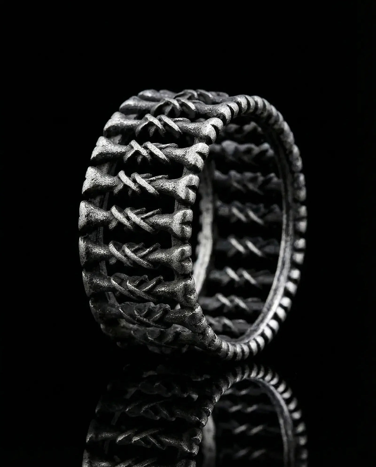Vintage Viking Bone Ring image 8