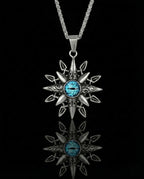 Eight-pointed Star Devil Eye Pendant Necklace image 0
