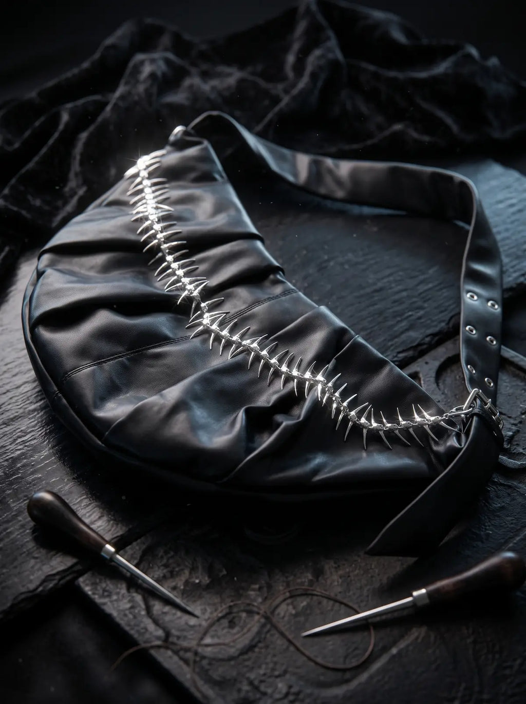 Razor Spine Punk Pants Chain image 3