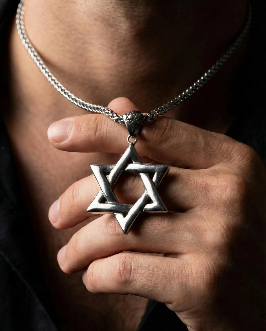 Hollow Hexagram Pendant Necklace image 3