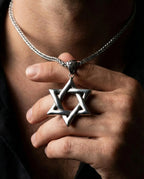 Hollow Hexagram Pendant Necklace image 3