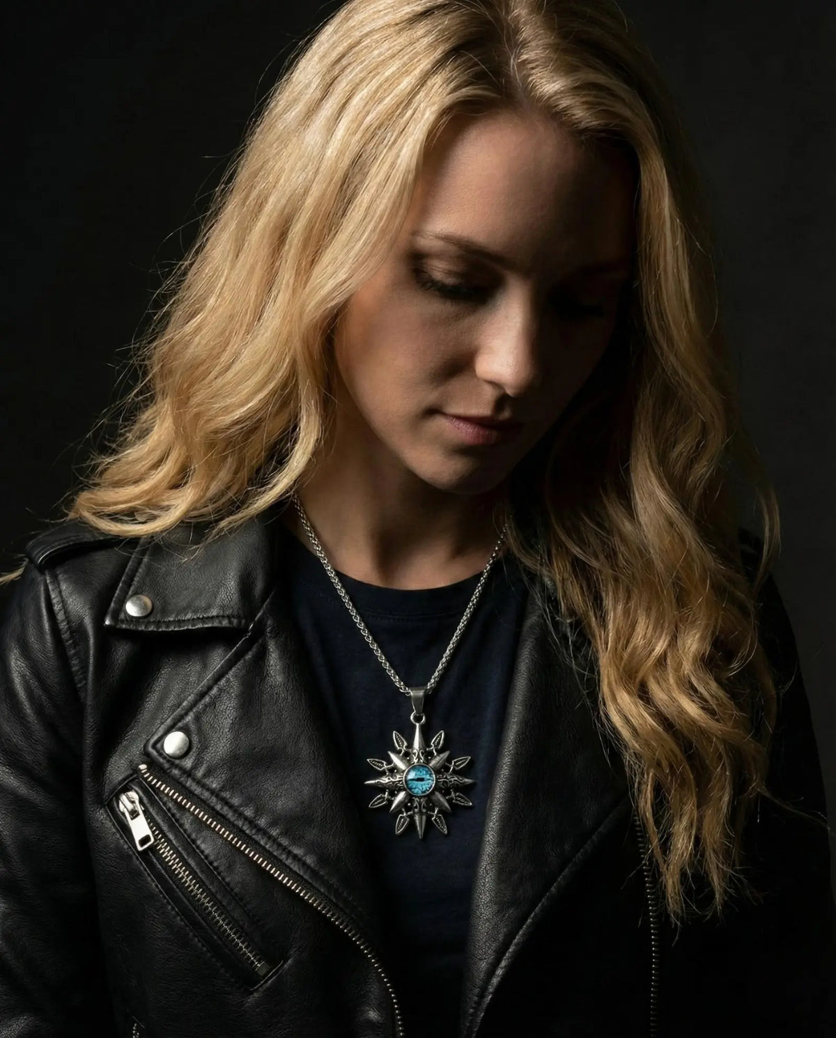 Eight-pointed Star Devil Eye Pendant Necklace image 5