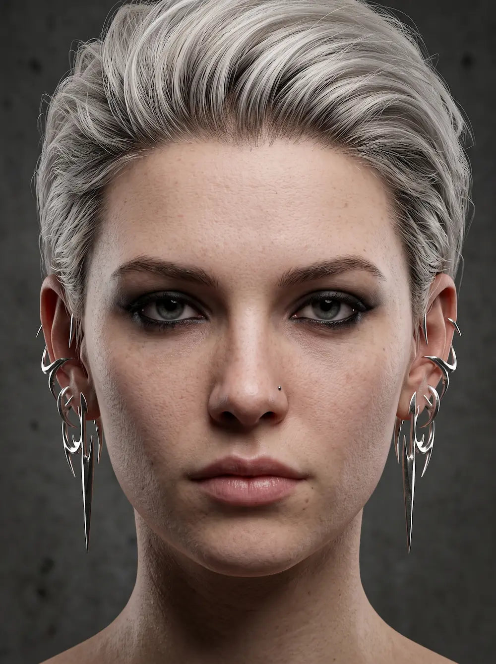 Tribal Fang Drop Earrings image 1