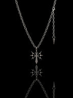 Voidthorn Gothic Cross Pendant Necklace image 0