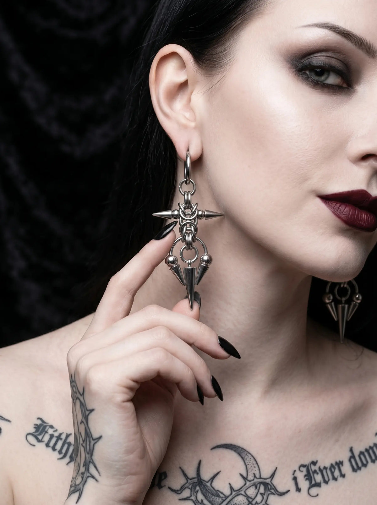 Punk Trident Earrings image 4