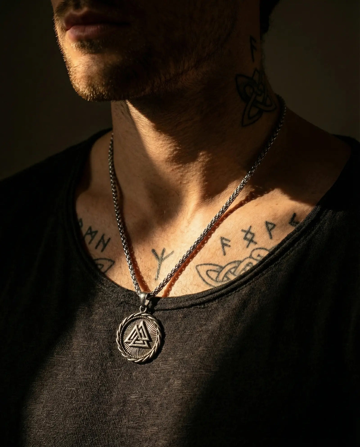 Viking Valknut Pendant Necklace image 3
