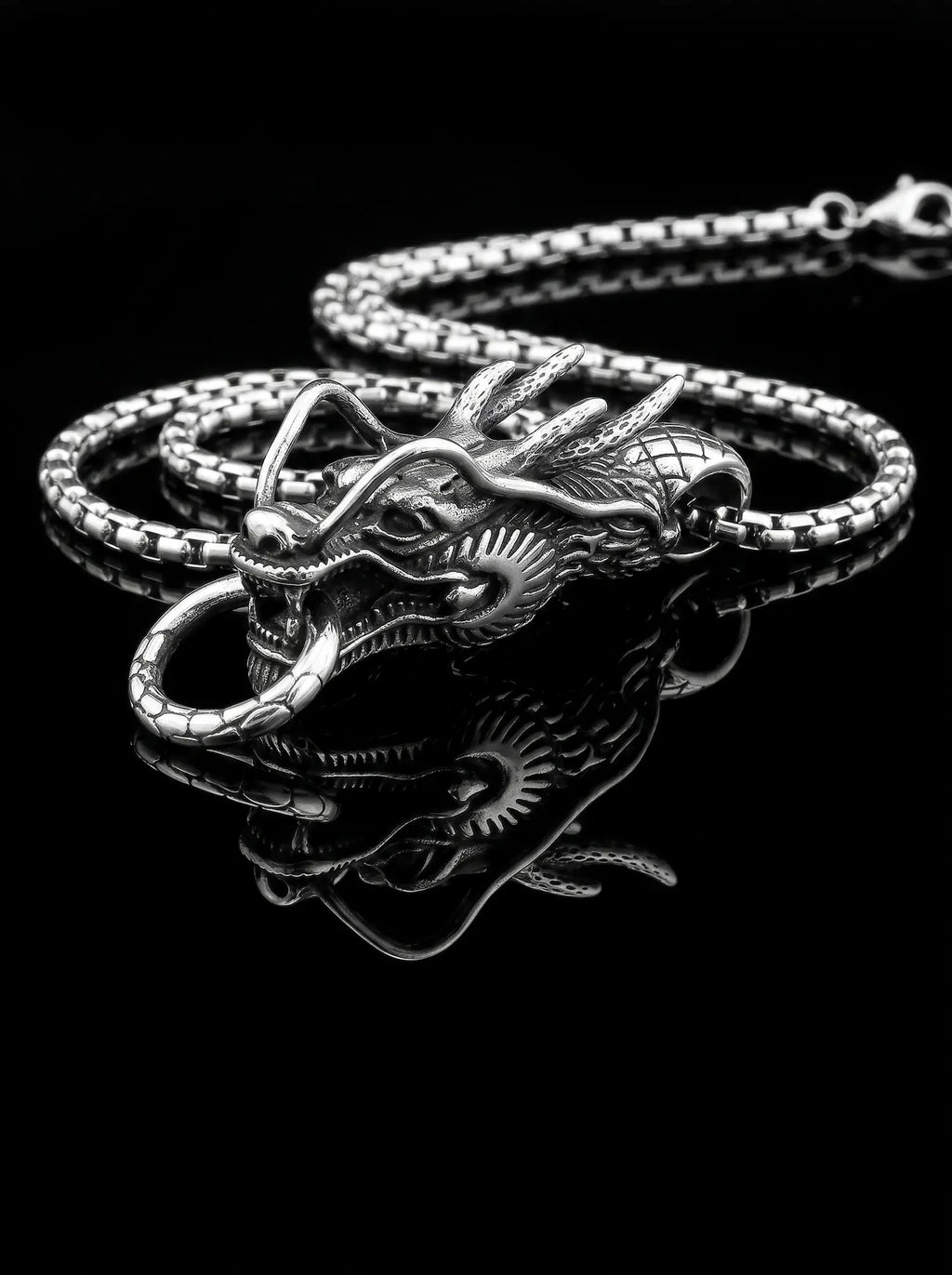 Oathkeeper Dragon Head Pendant Necklace image 0