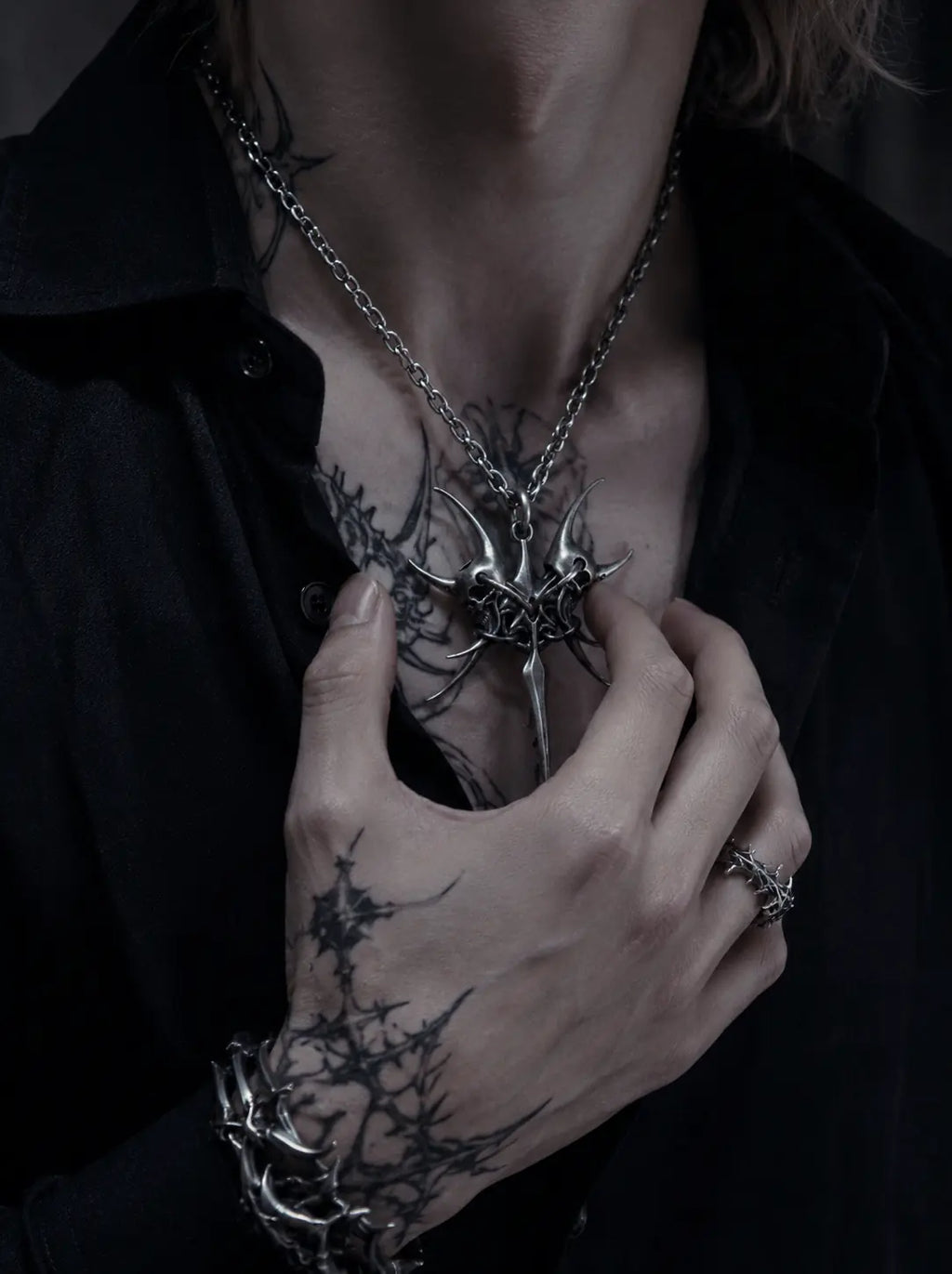 Twin Demon Skull Pendant image 1