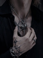 Twin Demon Skull Pendant image 1