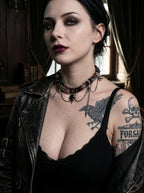 Punk Thorn Heart Choker image 6