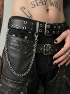 Ironbound Double Grommet Punk Belt image 9