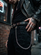 Chainbound Grommet Punk Belt image 2