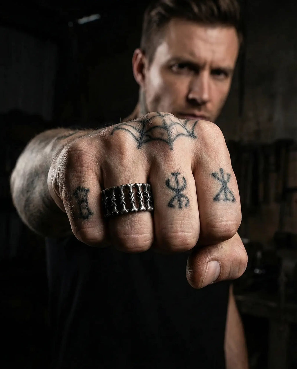 Vintage Viking Bone Ring image 6