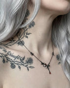 Crimson Raven Necklace image 2