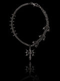 Voidthorn Armored Gothic Cross Necklace image 0