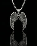 Punk Angel Wing Pendant Necklace image 0