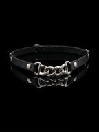 Chunky Link Leather Garter image 0